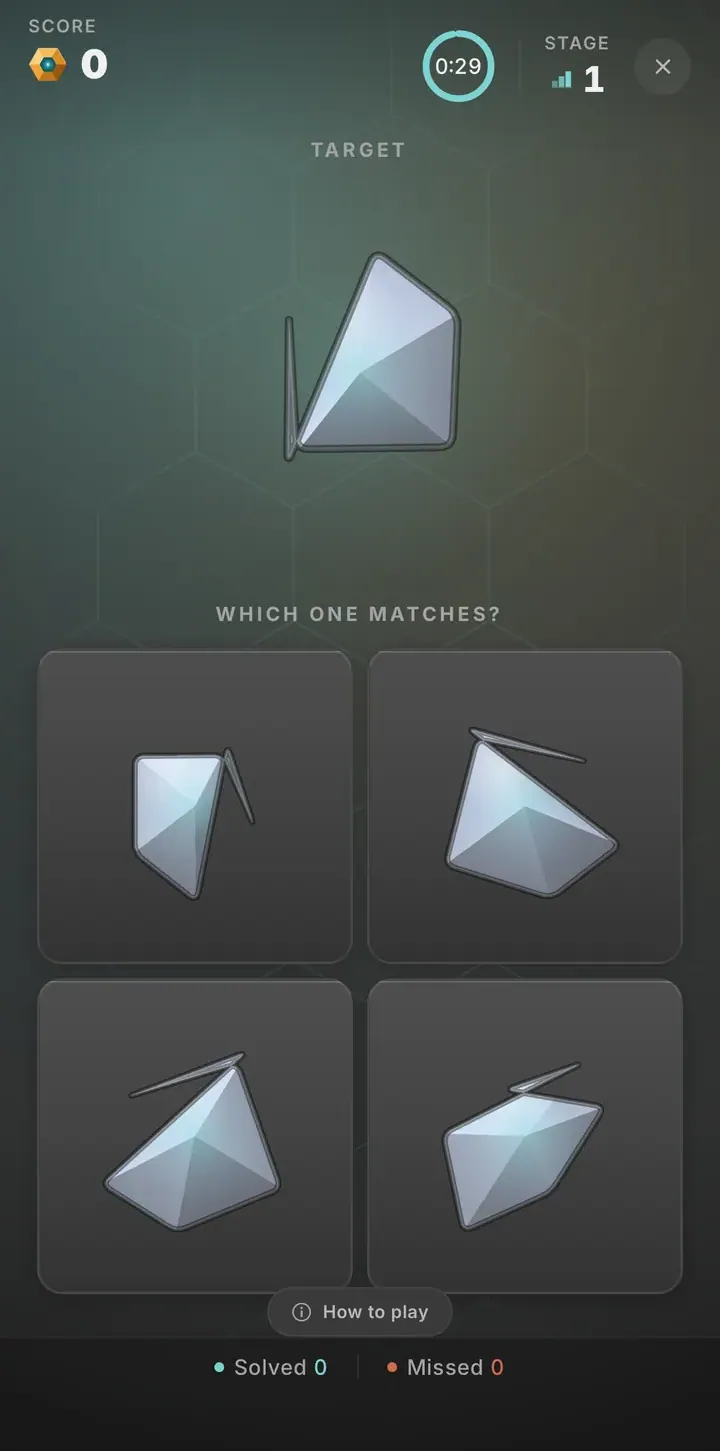 Mental Rotation gameplay screenshot
