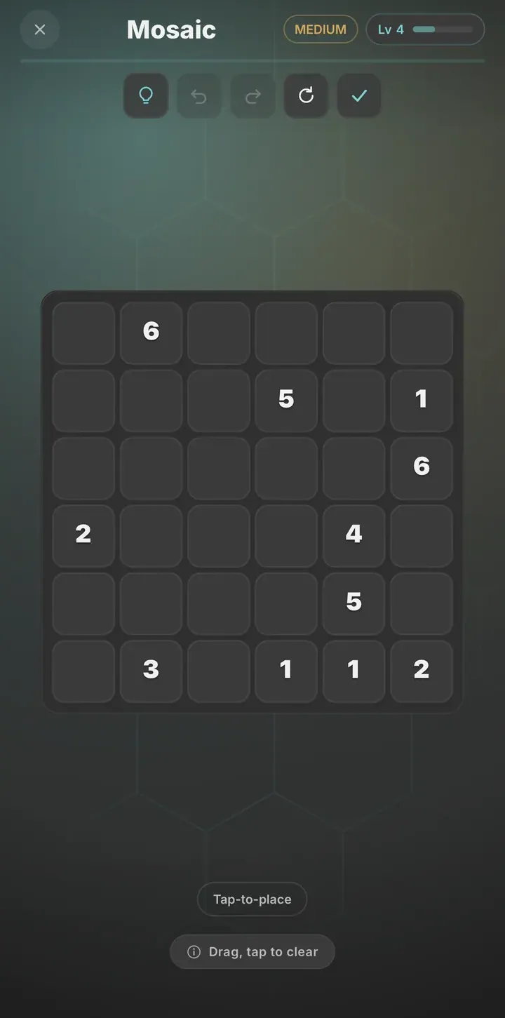 Mosaic gameplay screenshot