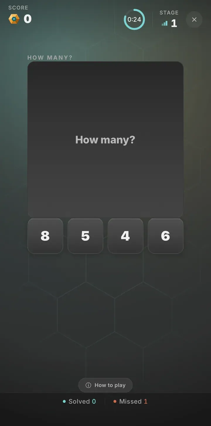Subitize gameplay screenshot
