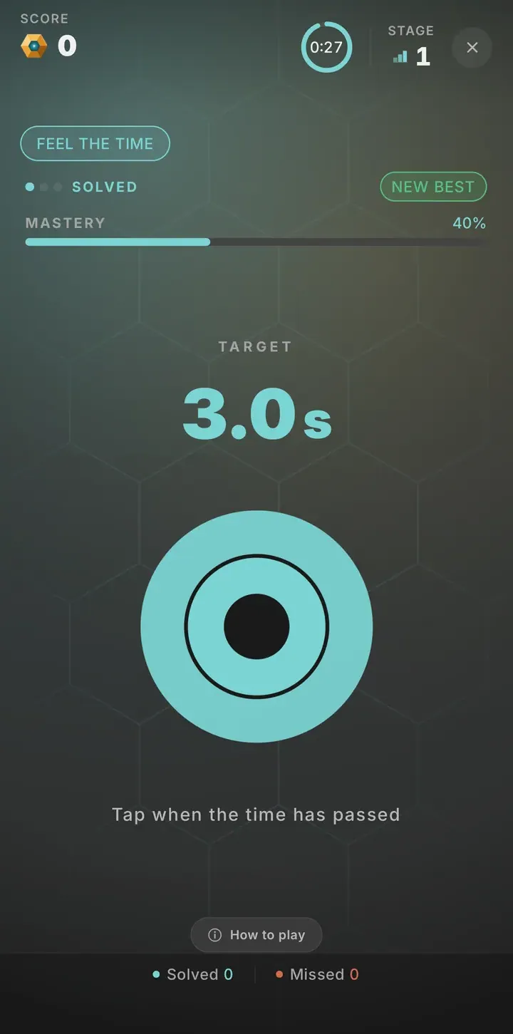 Time Estimation gameplay screenshot