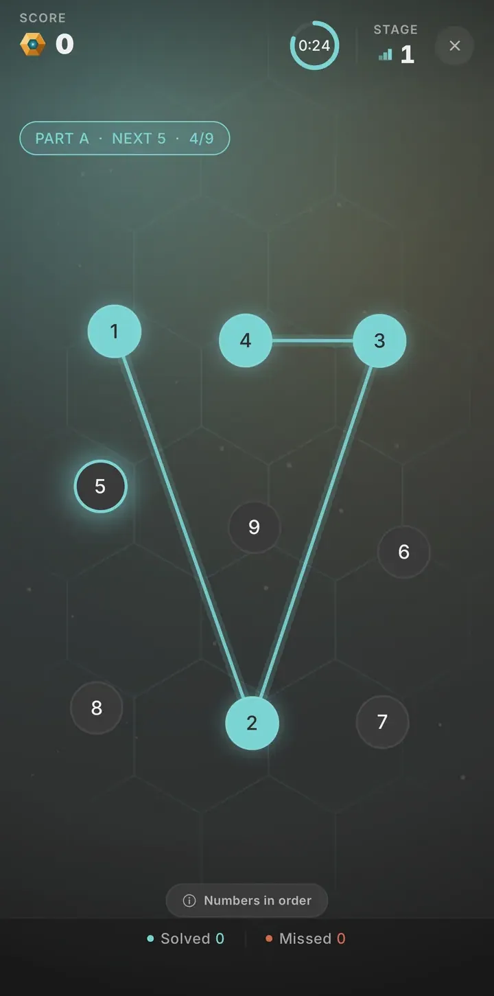 Trail Making gameplay screenshot