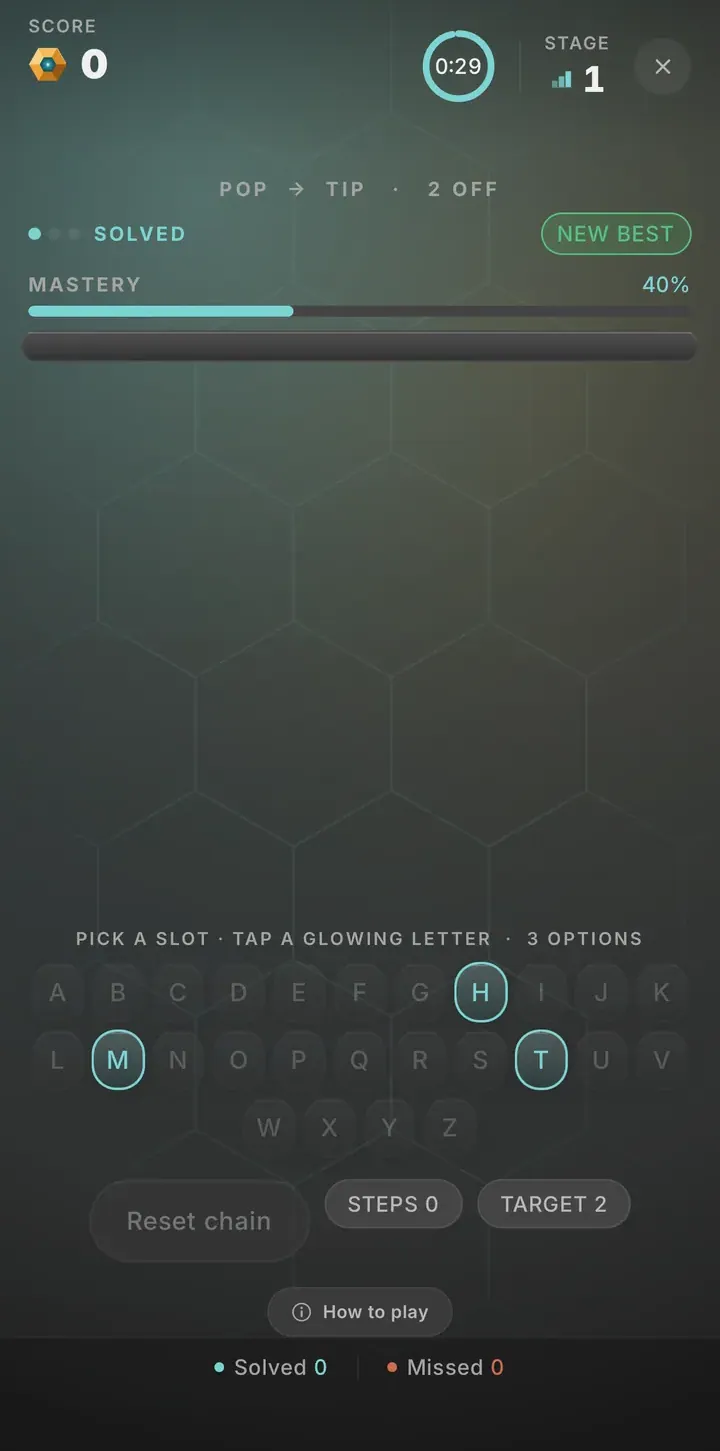 Word Ladder gameplay screenshot
